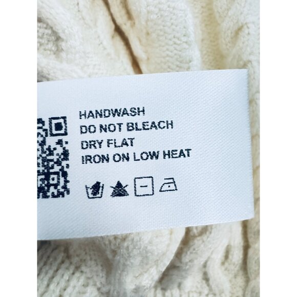 NWT Cider L Cable Knit Cream Ruffle Hem Mini Skirt - Picture 5 of 7